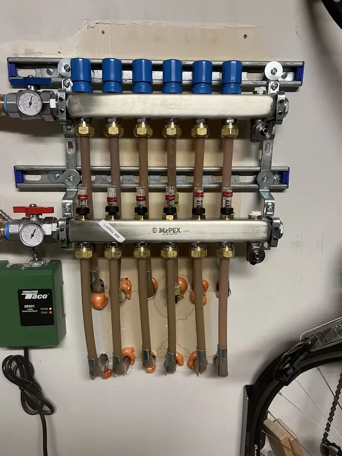 Plumber performing Leak Detection at a residential property in Weddington